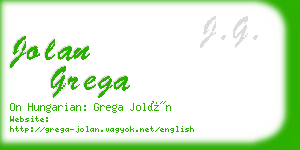 jolan grega business card